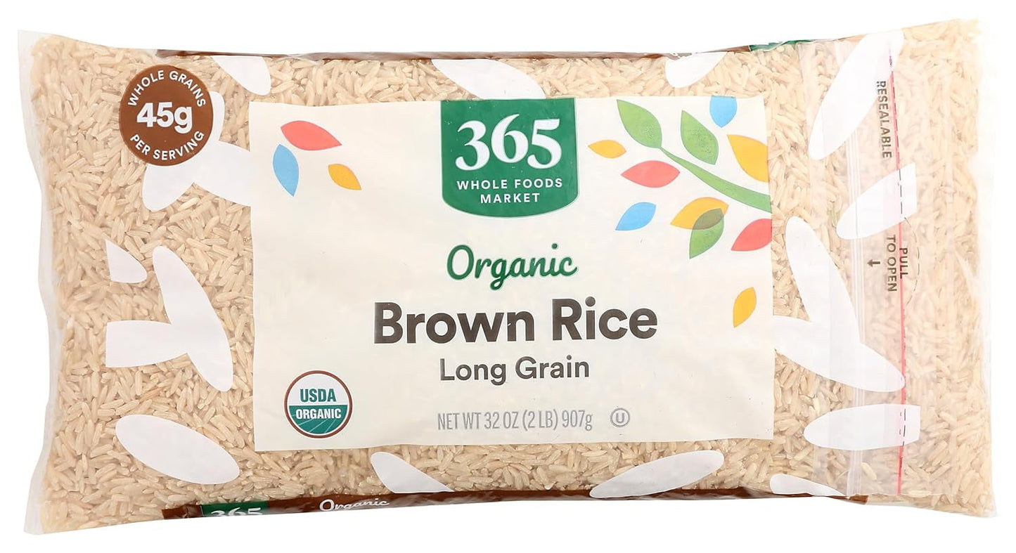 , Organic Long Grain Brown Rice, 32 Ounce