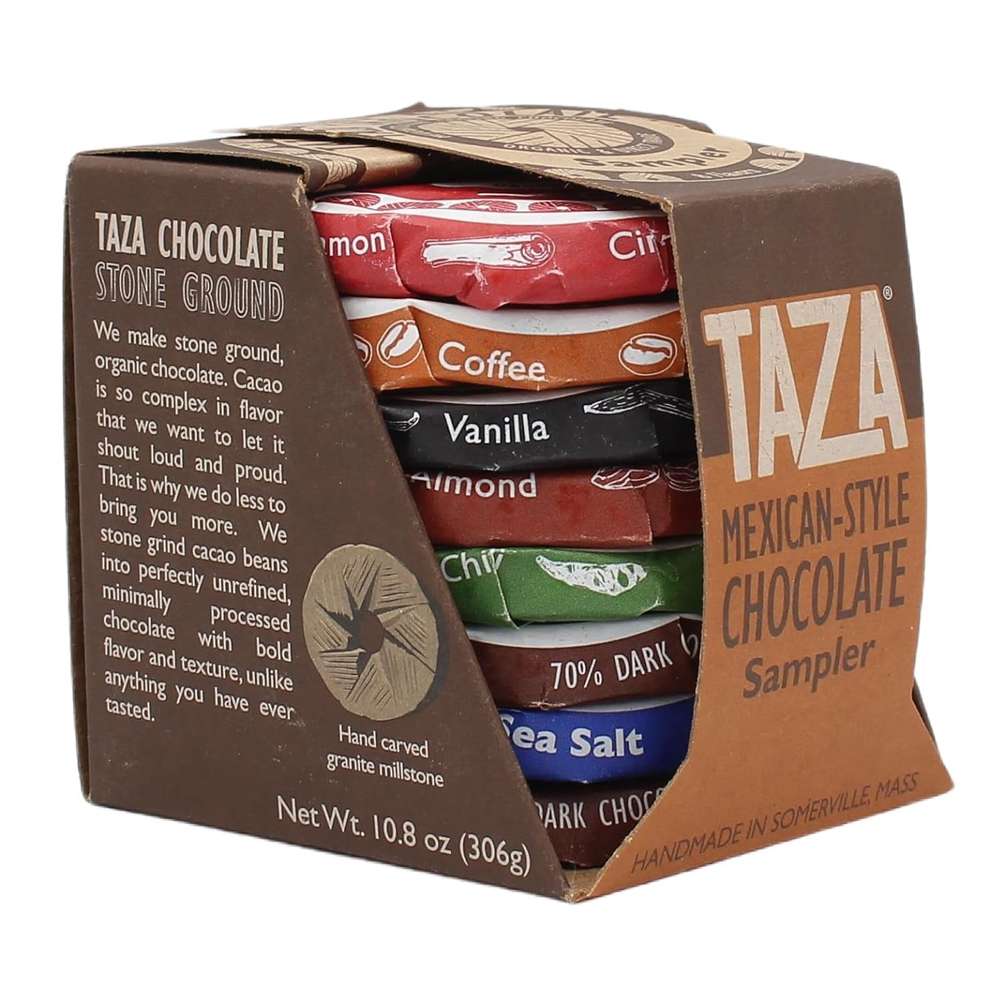 Organic Mexicano Disc Stone Ground, Variety Pack, 1.35 Ounce (8 Count), Vegan