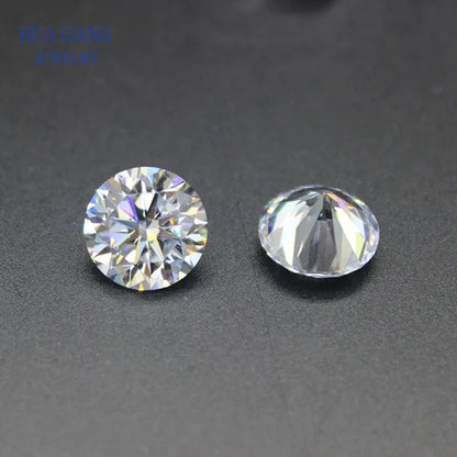 Cubic Zirconia Stone round White Brilliant Cut Loose CZ Stones Synthetic Gems Beads for Jewelry AAAAA
