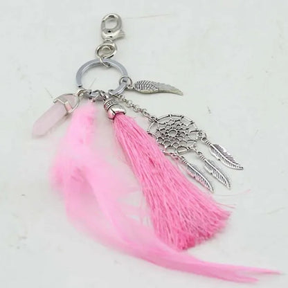Best Valentine'S Day Gift! Women Dream Catcher Bohemia Style Key Ring Pendant Feather Key Chain Bag Decor Tassel