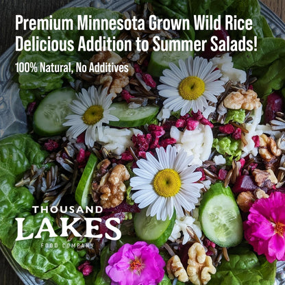 Minnesota Grown Wild Rice - 3 Pounds (48 Ounces) - Bulk Pouch | 100% Wild Rice | All Natural