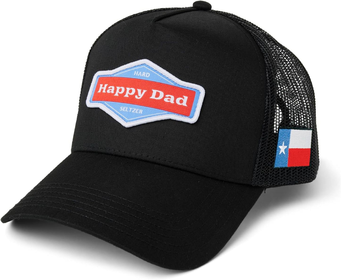 Happy Dad Hats for Men and Women, Available in Trucker Hat, 6 Panel Snapback Hat or Baseball Cap, Holiday & Birthday Gifts