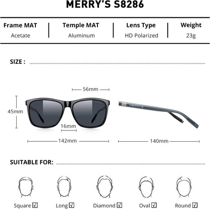 Unisex Polarized Aluminum Sunglasses Vintage Sun Glasses for Men/Women S8286