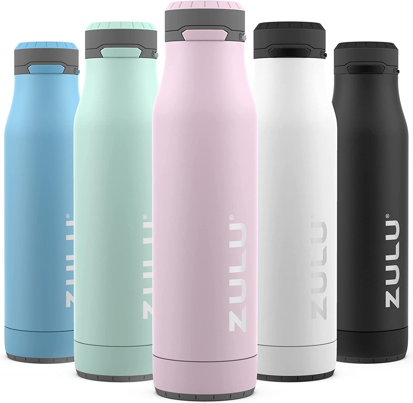 Ace Vacuum Insulated Stainless Steel Water Bottle with Chug Spout, Leak-Proof Locking Lid and Removable Base for School, Backpack, Sports, Gym, Travel - WORLD TIME VISITS