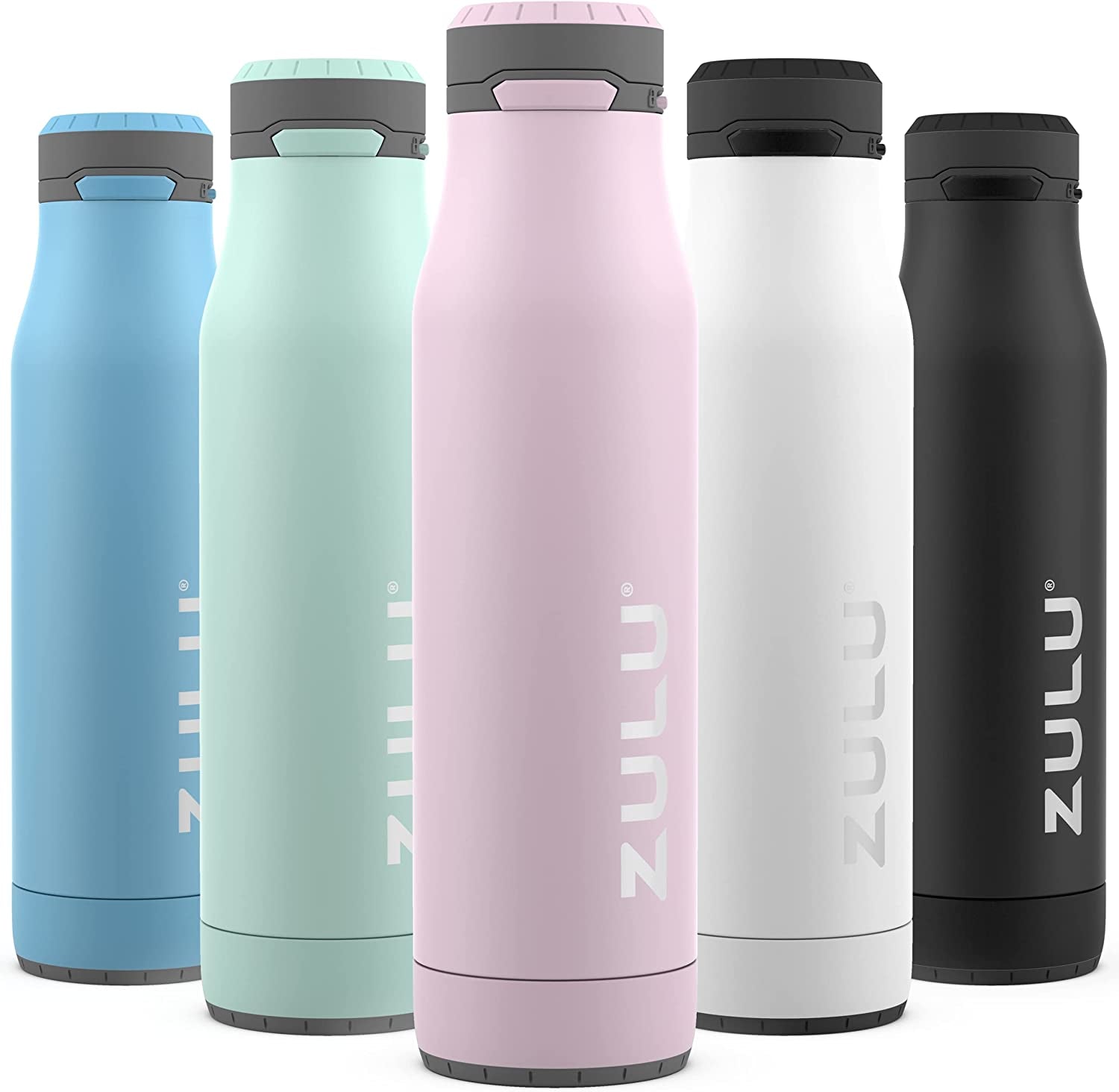 Ace Vacuum Insulated Stainless Steel Water Bottle with Chug Spout, Leak-Proof Locking Lid and Removable Base for School, Backpack, Sports, Gym, Travel - WORLD TIME VISITS