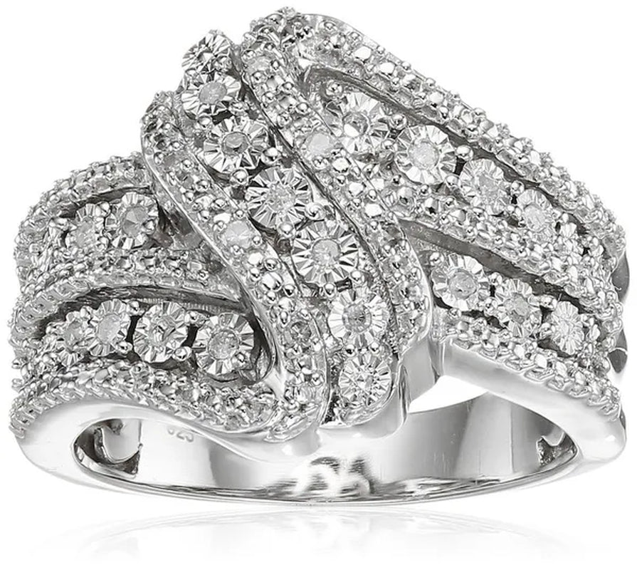 Women Chic Natural White Sapphire Brand Ring Wedding Jewelry - WORLD TIME VISITS