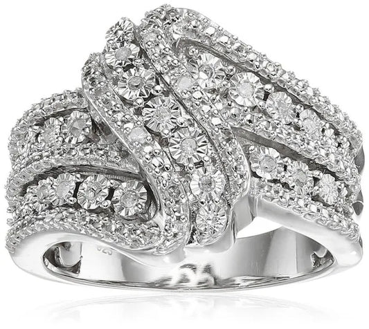 Women Chic Natural White Sapphire Brand Ring Wedding Jewelry - WORLD TIME VISITS