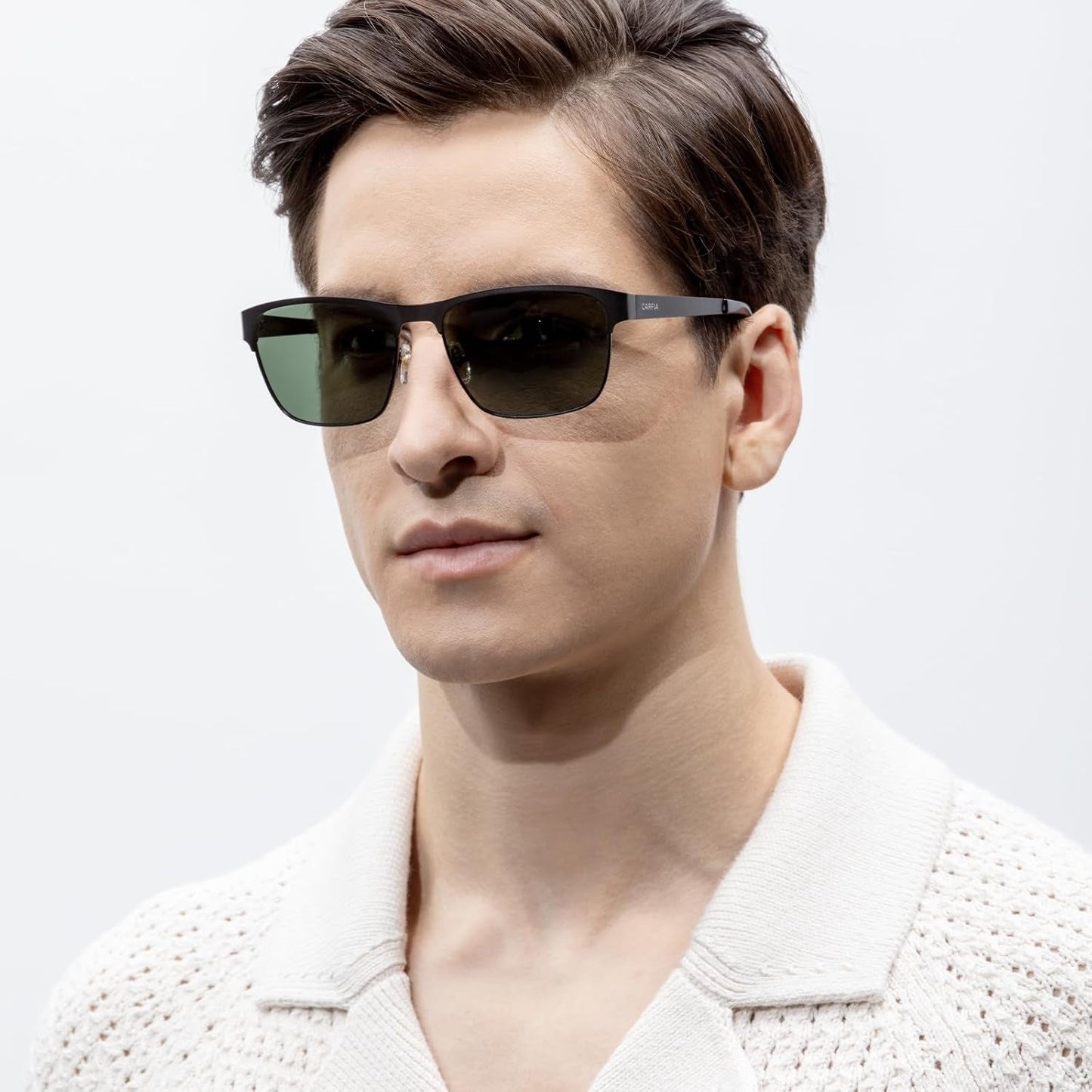 Metal Mens Sunglasses Polarized UV400 Protection for Driving Fishing Hiking Golf Everyday Use CA5225