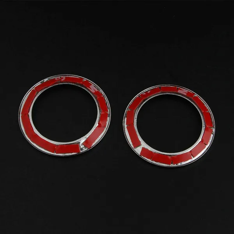 Car Inetrior Front Door Stereo Speaker Protector Decoration Ring ABS Cover Fit for Jeep Grand Cherokee 2011 2012 2013 up Chrome