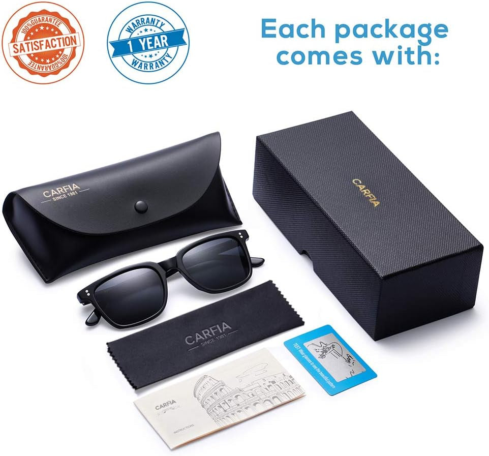 Polarized Men'S Sunglasses UV400 Protection for Driving Fishing Hiking Golf Outdoor Sport Glasses