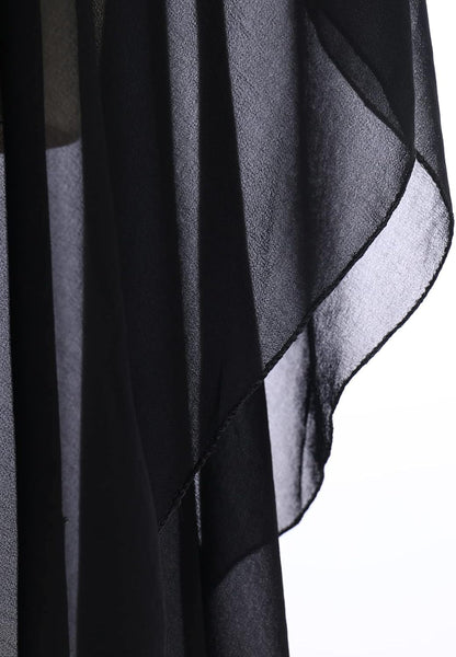 Muslim Dress for Women Loose Batwing Sleeved Hooded Beaded Embroidery Long Abaya Dress Kaftan Abayas Islamic Robe
