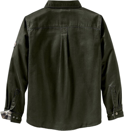 Journeyman Shirt Jacket Flannel Lined Shacket for Men Water-Resistant Coat Rugged Fall Clothing