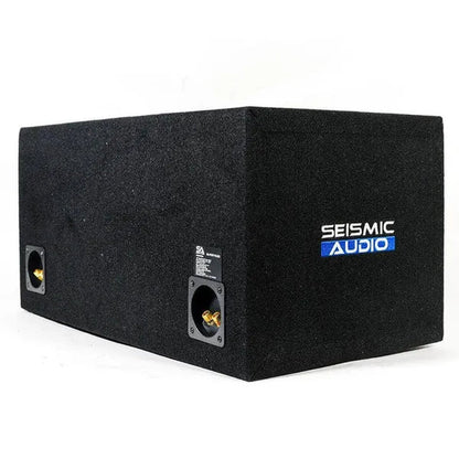 SA-PGSV10LED - Dual 10 Inch Vented 1000 Watt Car Audio Subwoofer Box with LED Lights & Plexiglass Window
