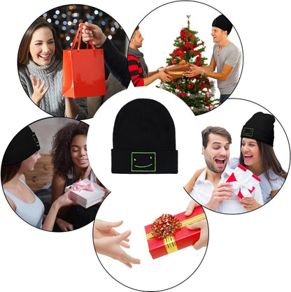 Funny Beanies Hat, Men'S and Women'S Winter Warm Black Fashion Cool Embroidered Knit Hat