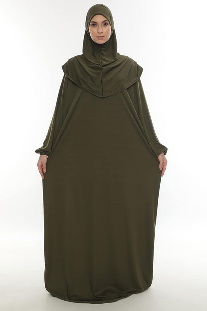 Prayer Dresses for Women Muslim Outfits Abaya One-Piece Niqab Burka Hijab Islamic Prayer Rug & Beads, Islamic Set