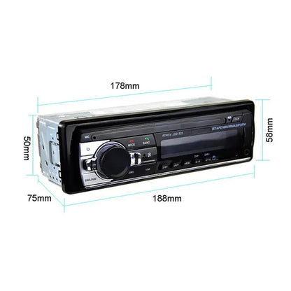 New Upgrade 1 Din Audio MP3 Player 12V In-Dash Single Din Bluetooth Car Radio Stereo Support FM Aux Input SD USB MMC Receiver with Remote Control