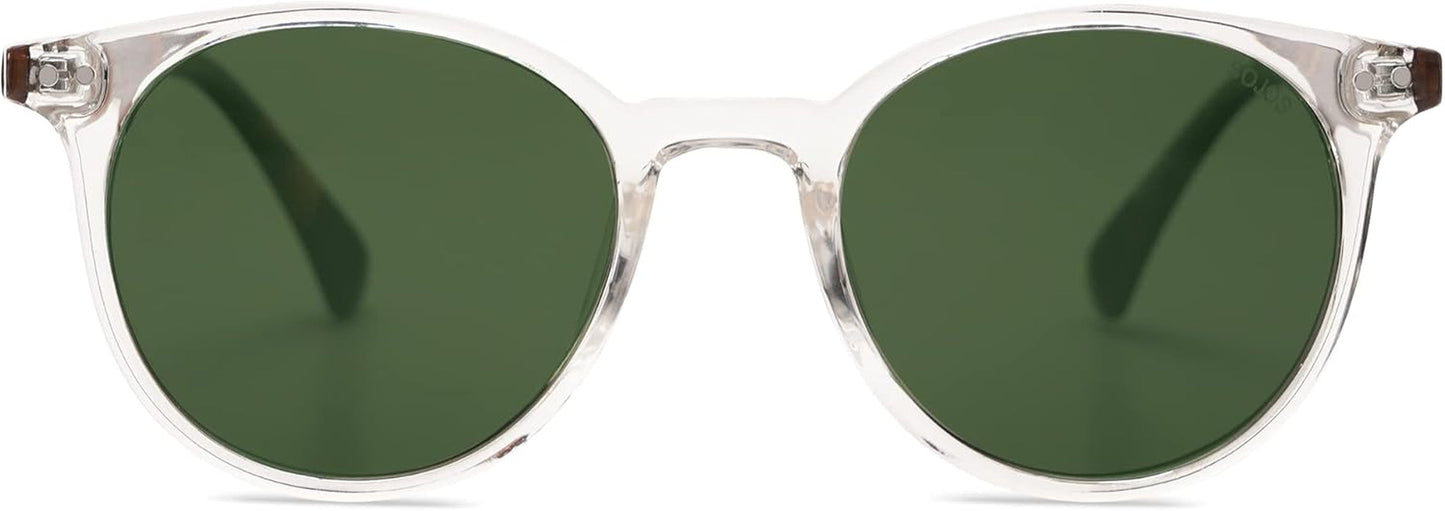 Small round Classic Polarized Sunglasses for Women Men Vintage Style UV400 Lens SJ2113