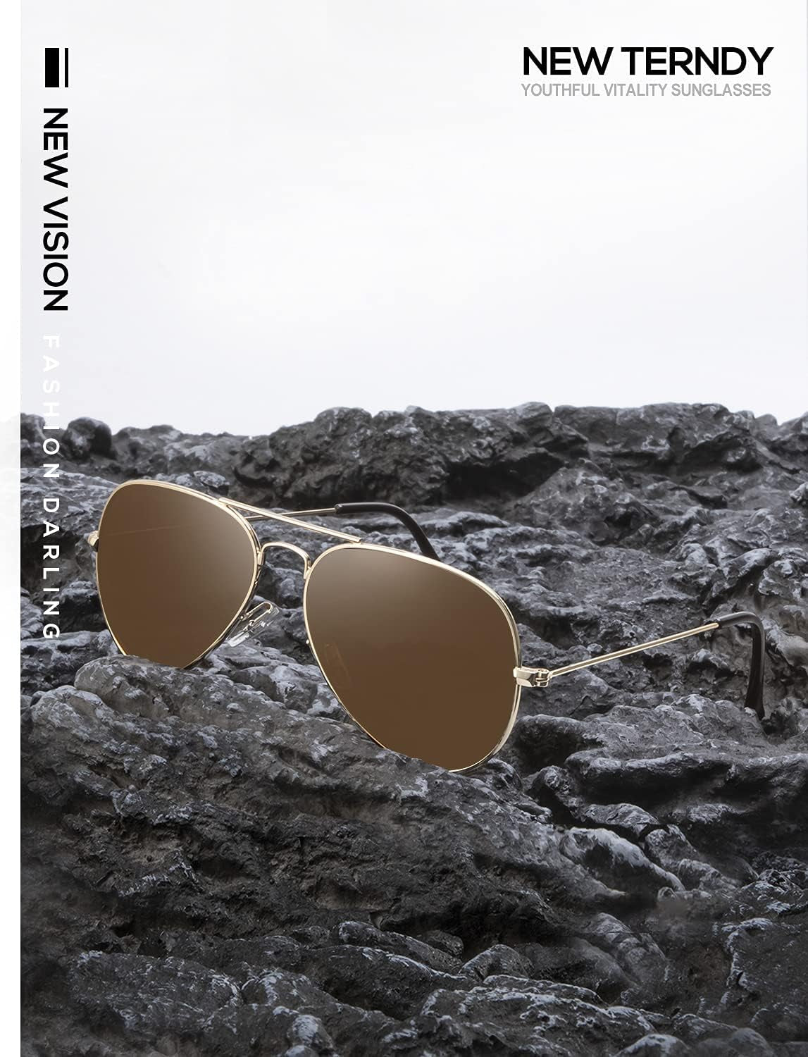 Classic Aviator Sunglasses for Men Women Driving Sun Glasses Polarized Lens UV Blocking