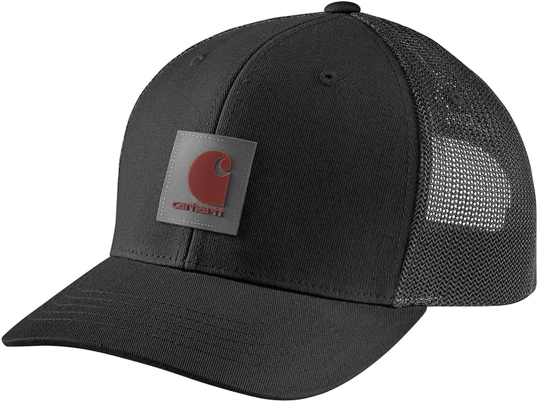 Men'S Rugged Flex Twill Mesh-Back Logo Patch Cap
