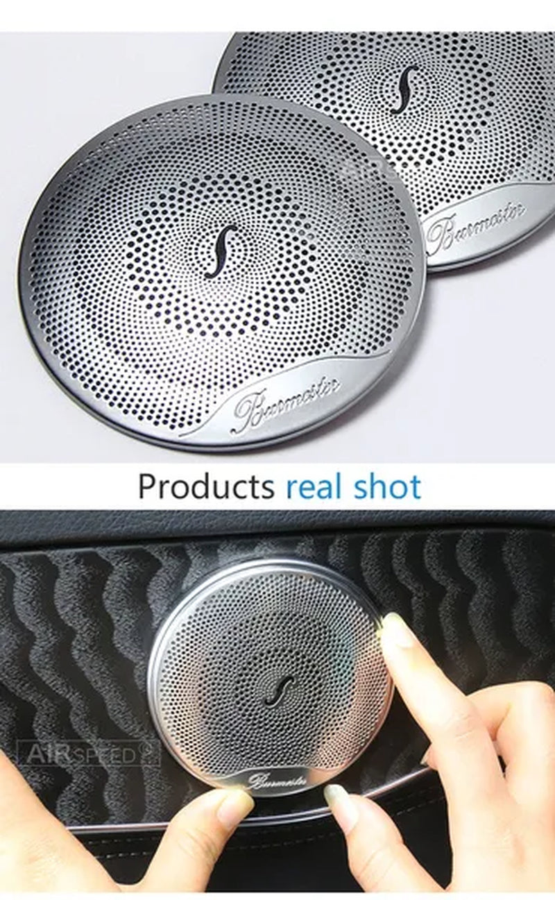 4PCS for Mercedes Benz W205 W213 Glc AMG Accessories for Mercedes GLC Benz W205 W213 Interior Trim Door Audio Speaker Cover