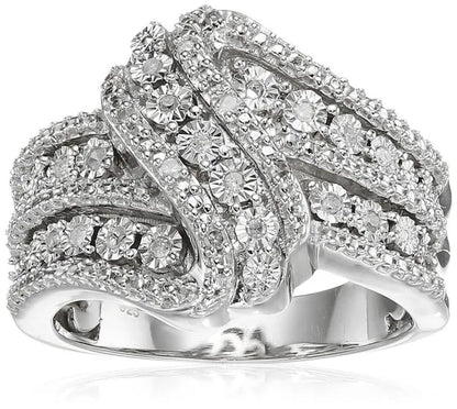Women Chic Natural White Sapphire Brand Ring Wedding Jewelry