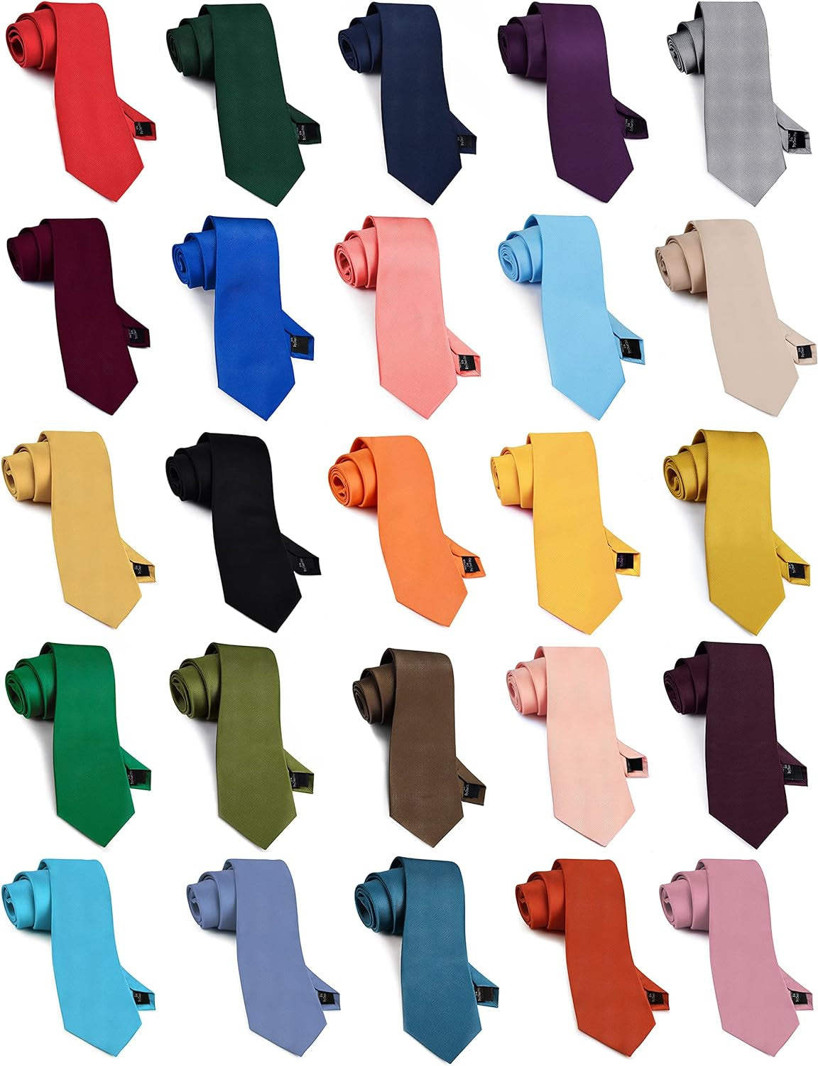 Classic New 3.15"（8Cm） Men'S Solid Color Necktie Wedding Business Tie + Gift Box