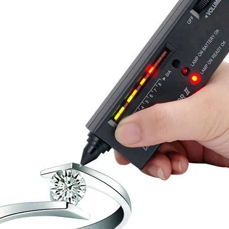 Jewellery Diamond Hardness Meter Gemstone Gem Tester Selector LED Diamond Indicator Test Pen Audio Portable Jewelry Tester Tool
