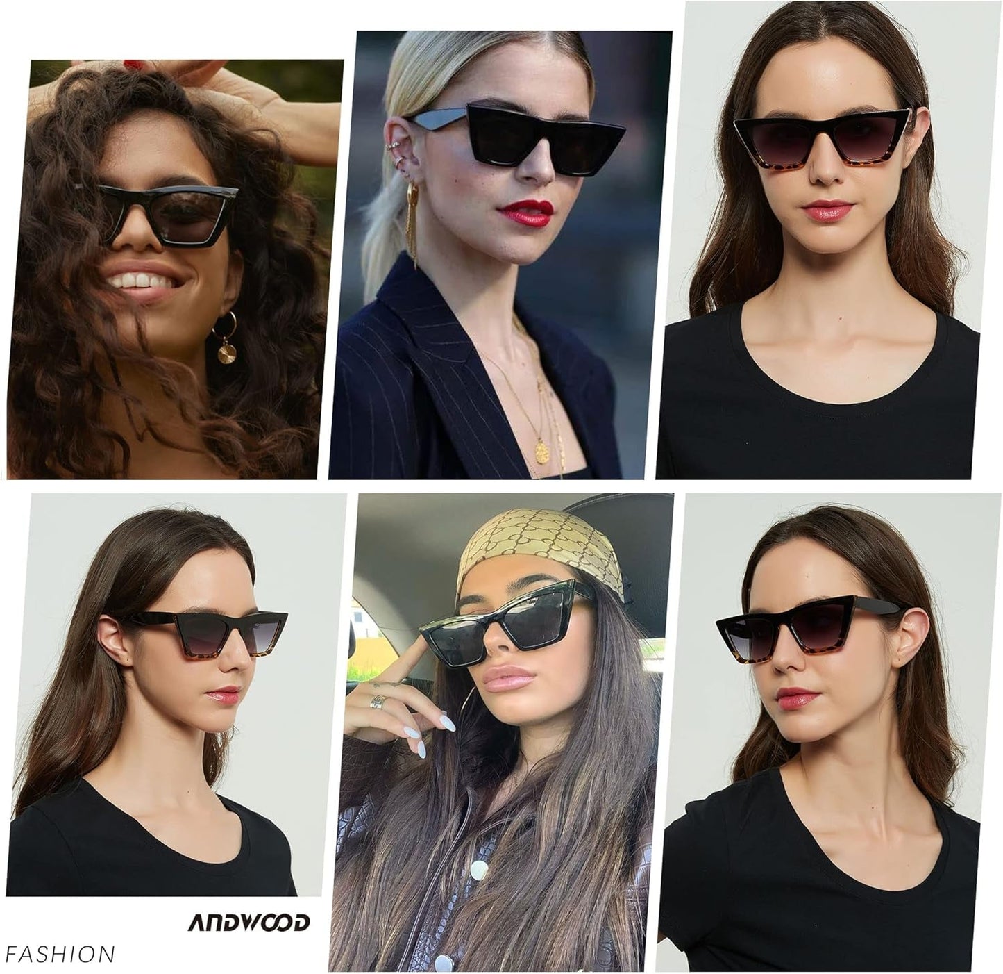 Cat Eye Sunglasses for Women Polarized Cateye Frames Fashion Vintage Square Classic Retro Sun Glasses