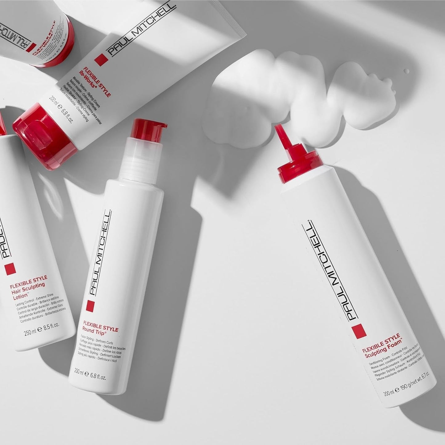 Paul Mitchell Sculpting Foam, Conditions + Controls Frizz, for All Hair Types