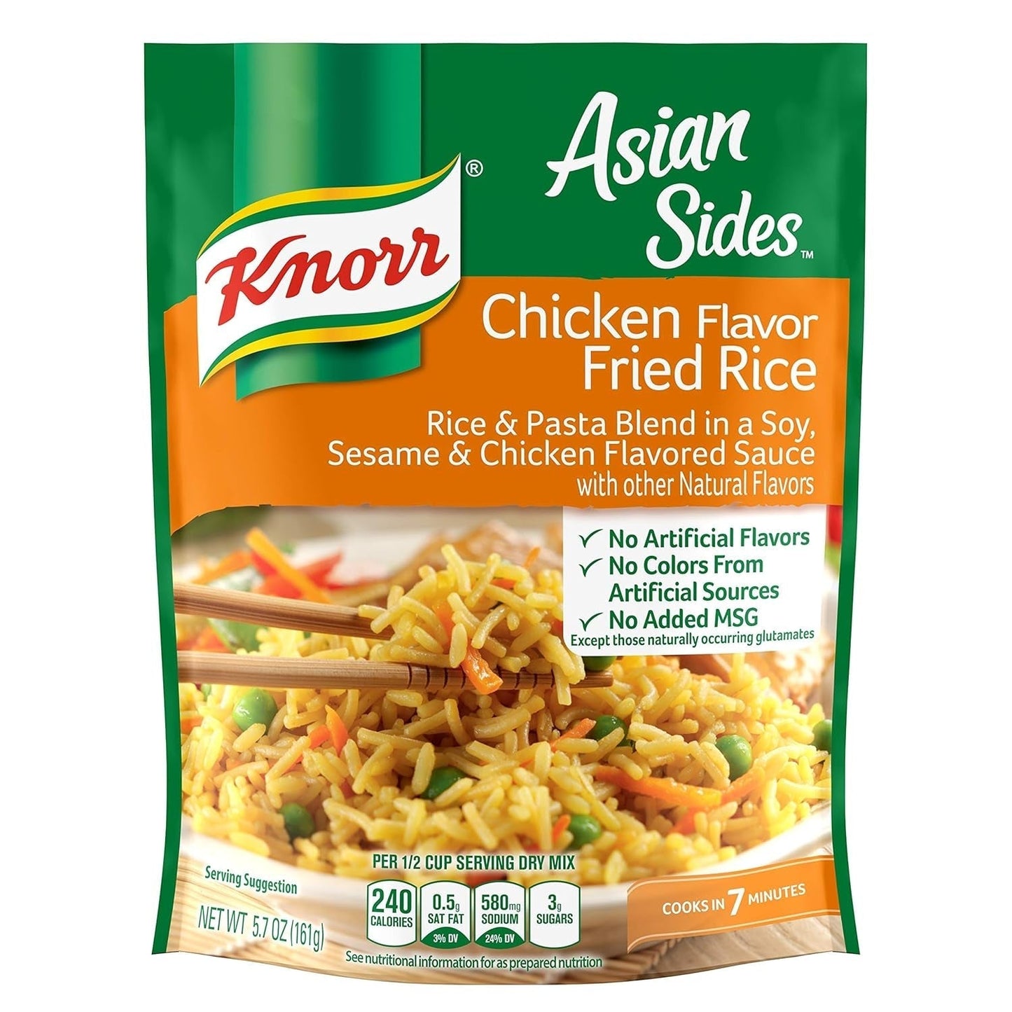 Asian Sides for a Tasty Rice Side Dish Chicken Fried Rice No Artificial Flavors 5.7 Oz 4 Count