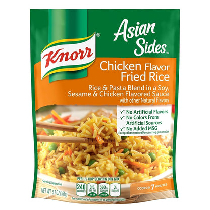 Asian Sides for a Tasty Rice Side Dish Chicken Fried Rice No Artificial Flavors 5.7 Oz 4 Count