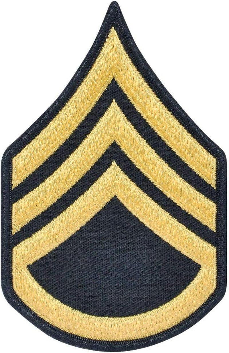 Army Staff Sergeant SSG E6 Cloth Rank for ASU Size Male