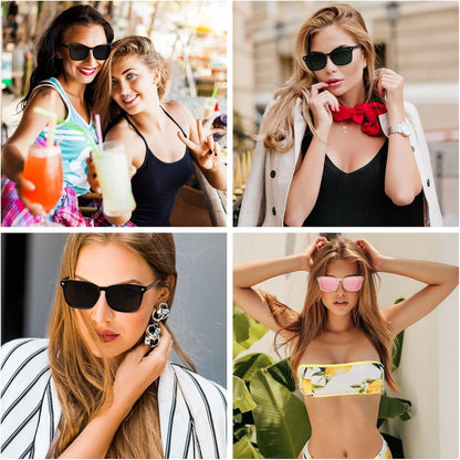 Sunglasses for Women Men Vintage Polarized Women Sunglasses round Classic Retro UV Protection Lens