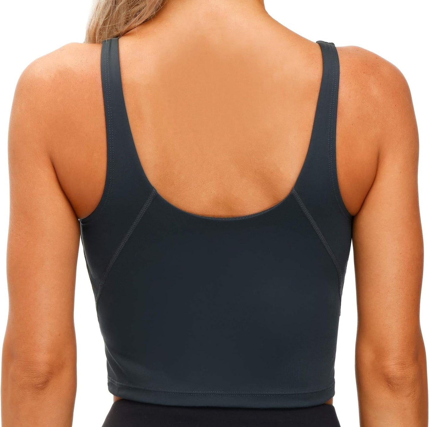 Womens' Sports Bra Longline Wirefree Padded with Medium Support