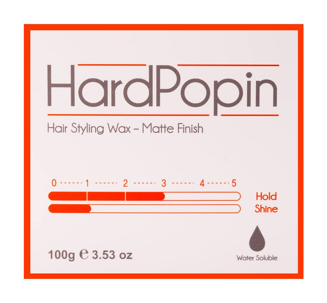 ATS Stylemuse Hard Popin Hair Styling Wax - Men and Women Matte Molding Cream Firm Hold 100 Gram 3.53 Ounce