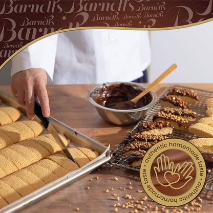 Fathers Day Gift Basket, 12 Gourmet Biscotti, Chocolate Candy Cookie Gift Box, Prime Gifts for Dad Son Grandpa Men, Father’S Snack Food Delivery Ideas, Assorted Cookies Baskets
