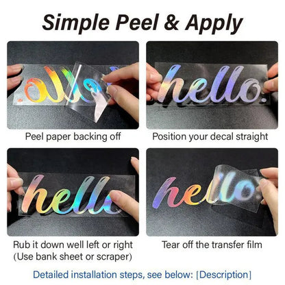 2PCS Long Stripe Decal Car Stickers Car Racing Auto Side Body Stickers Stripe Fashion Waterproof Vinyl Decal