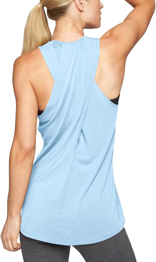 Workout Tops for Women Yoga Athletic Shirts Tank Tops Gym Summer Workout Clothes - WORLD TIME VISITS
