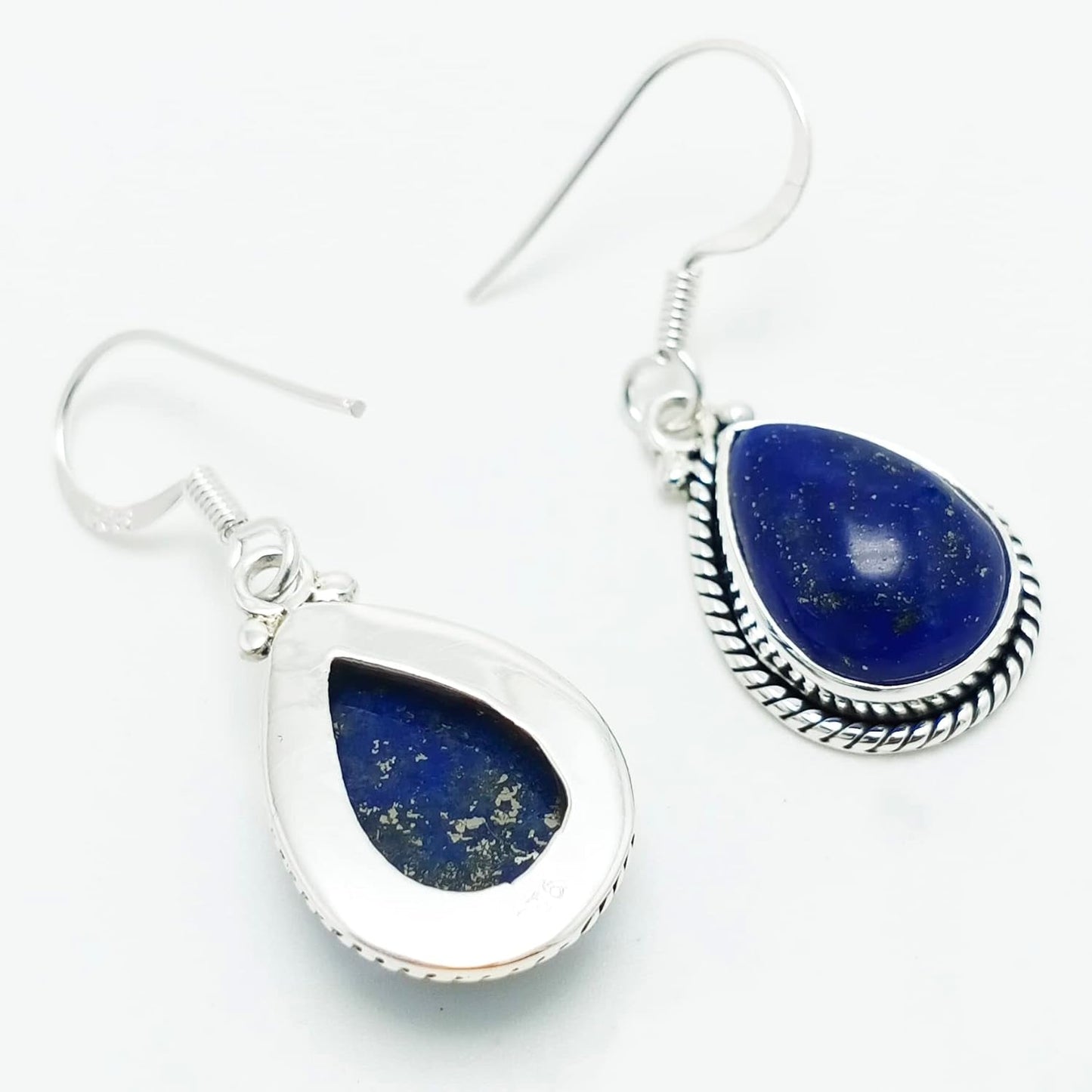 925 Sterling Silver Earring Lapis Lazuli Earring Handmade Gemstone Earring Pear Shape Jewelry Mother'S Gift/Silver Jewelry/Gift for Her