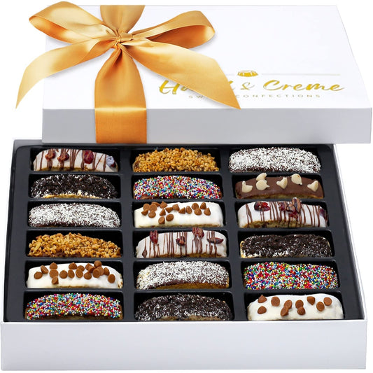 Biscotti Gift Baskets - Food Gift Baskets for Him or Her - Assorted Biscotti and Toppings - Corporate, Birthday, Holiday, Sympathy, Gourmet Gifting
