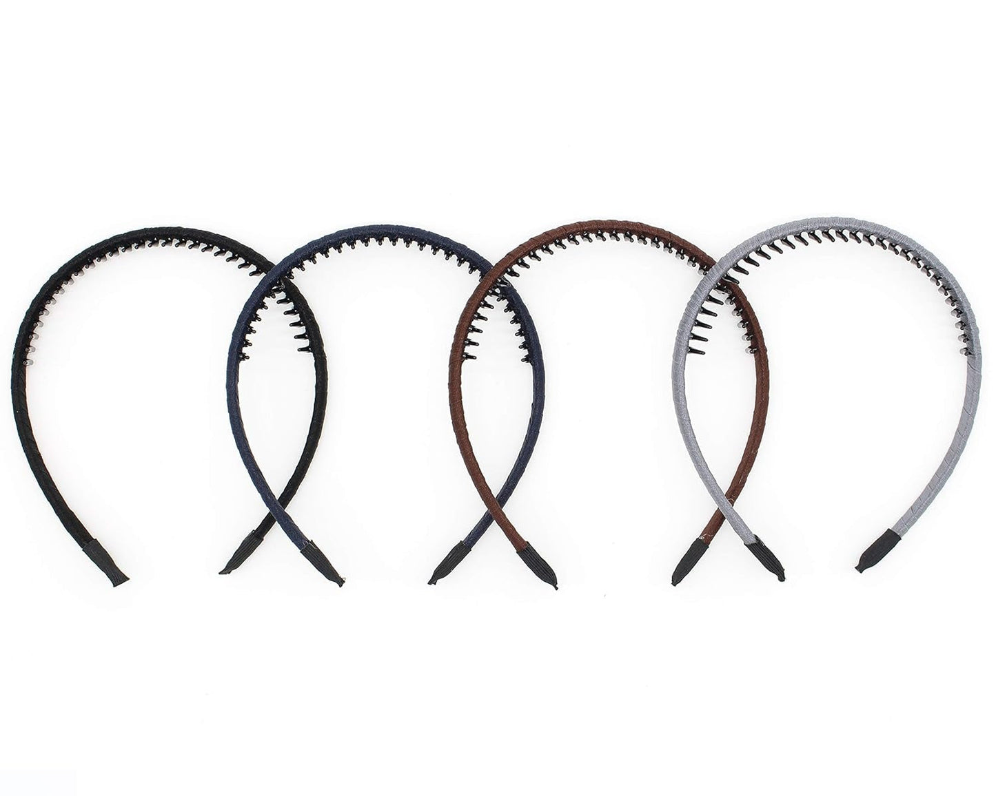 Fashion Hair Accessories Hair Band Headbands for Women/Girls Non-Slip Hairband Comfy Hair Hoop Resin Teeth Comb (4 Colors)