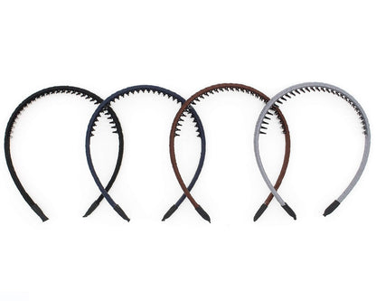 Fashion Hair Accessories Hair Band Headbands for Women/Girls Non-Slip Hairband Comfy Hair Hoop Resin Teeth Comb (4 Colors)