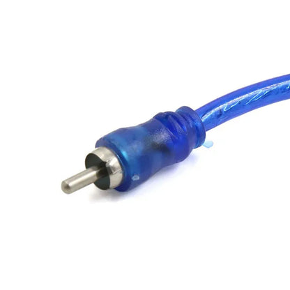 2Pcs Male to 2 Female RCA Car Amplifier Audio Splitter Adapter Y Cable Wire Cord