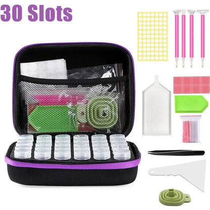 Diamond Painting Storage Box Container with Accessories Tools Kits for Beads Diamonds Rhinestones Storage