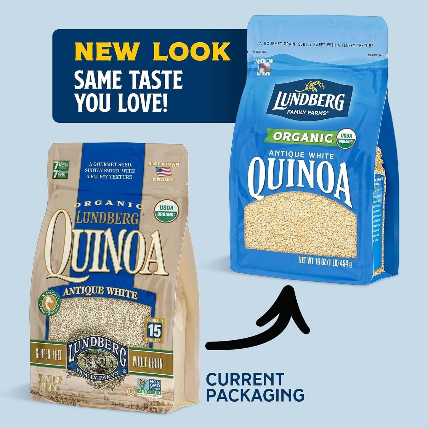 Family Farms - Organic Quinoa Antique White, 9 Essential Amino Acids, Excellent Source of Protein & Fiber, Non-Gmo, Gluten-Free, USDA Certified Organic, Vegan, Kosher (16 Oz)