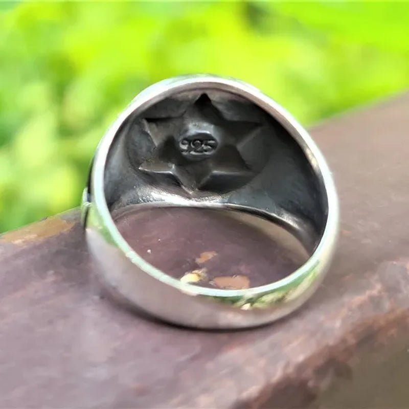 Fashion Antique Silver Color Engraved Delicate Ring Holiday Party Anniversary Couple Jewelry Gift - WORLD TIME VISITS