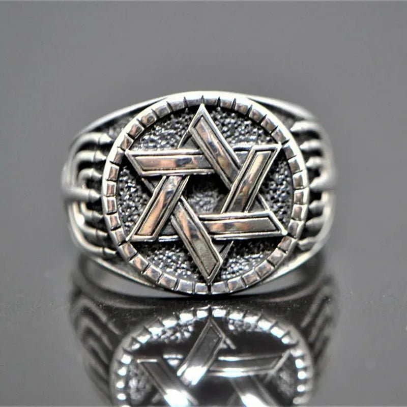Fashion Antique Silver Color Engraved Delicate Ring Holiday Party Anniversary Couple Jewelry Gift - WORLD TIME VISITS