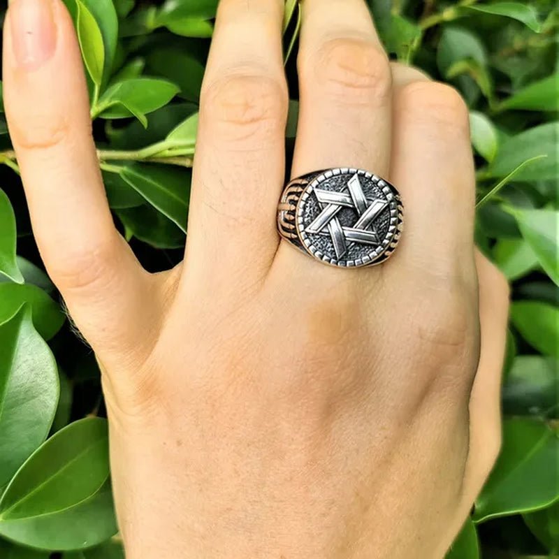 Fashion Antique Silver Color Engraved Delicate Ring Holiday Party Anniversary Couple Jewelry Gift - WORLD TIME VISITS