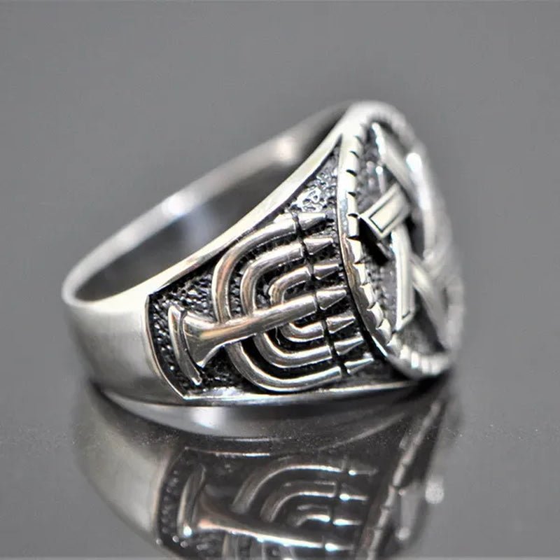 Fashion Antique Silver Color Engraved Delicate Ring Holiday Party Anniversary Couple Jewelry Gift