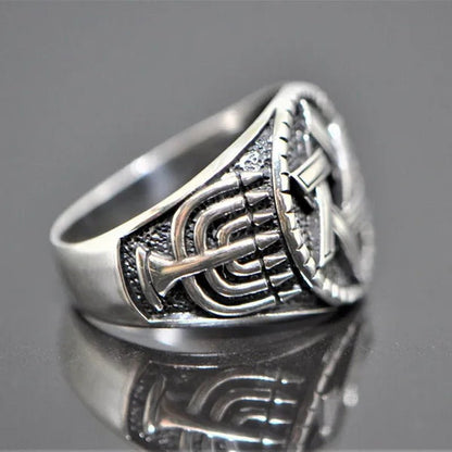 Fashion Antique Silver Color Engraved Delicate Ring Holiday Party Anniversary Couple Jewelry Gift